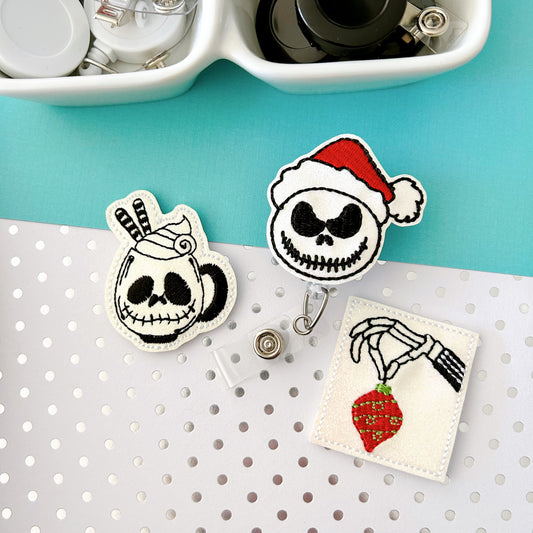 Sandy Claus Removable Badge Toppers