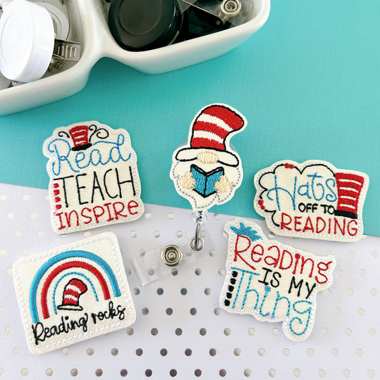 Reading Rocks Removable Badge Toppers