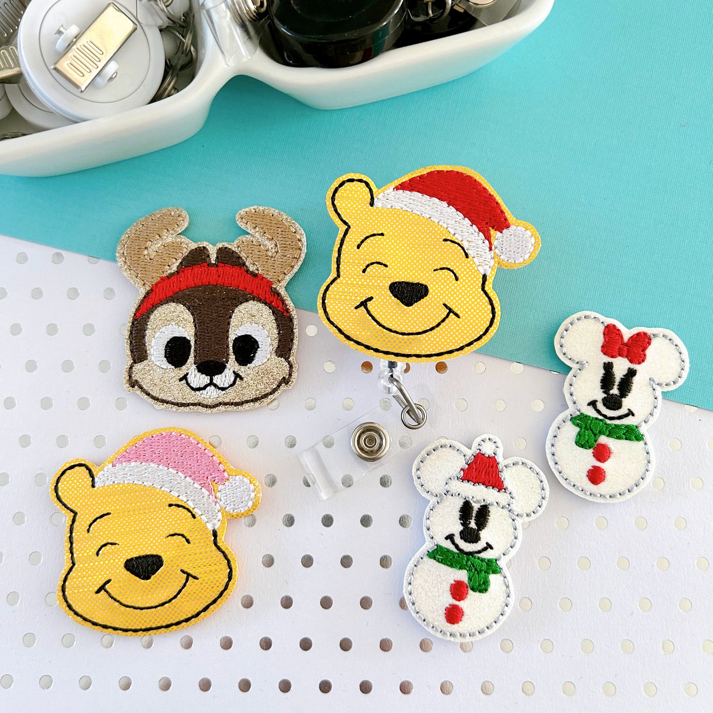 Christmas Character Badge Toppers