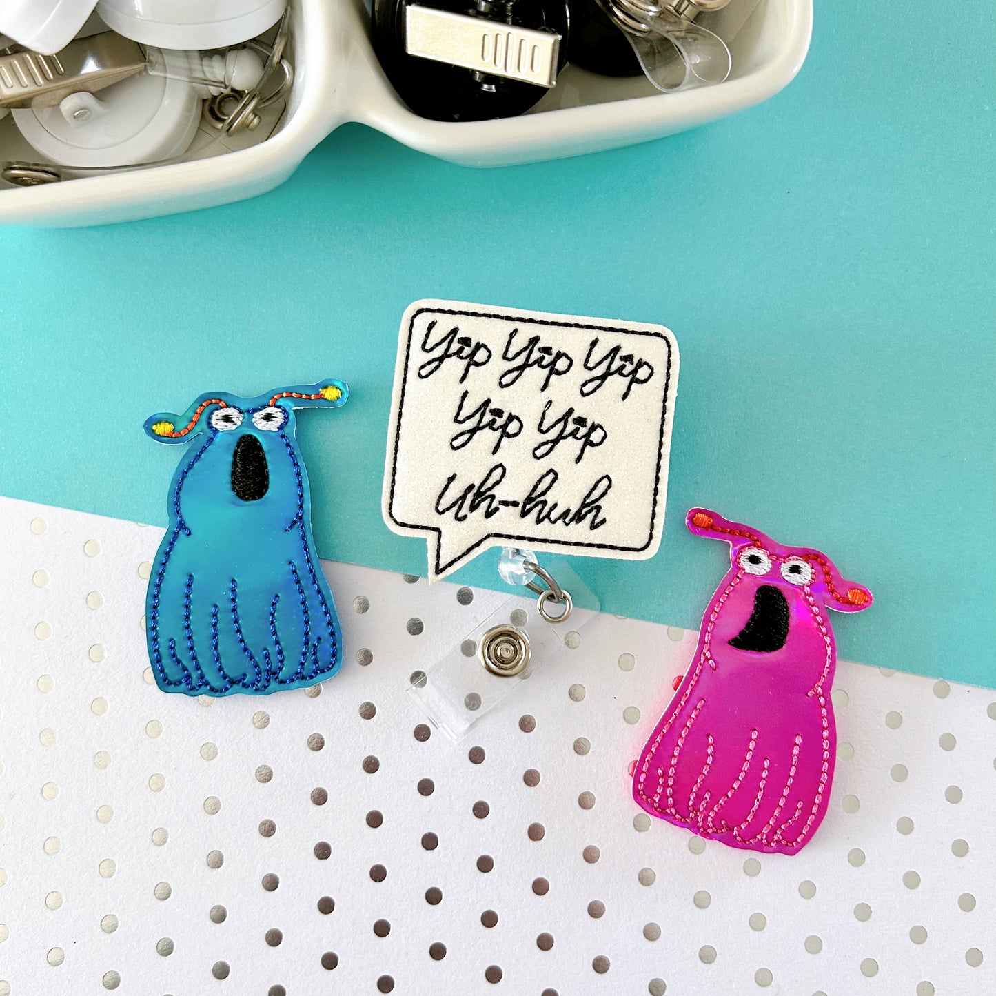 Yip Yip Badge Toppers