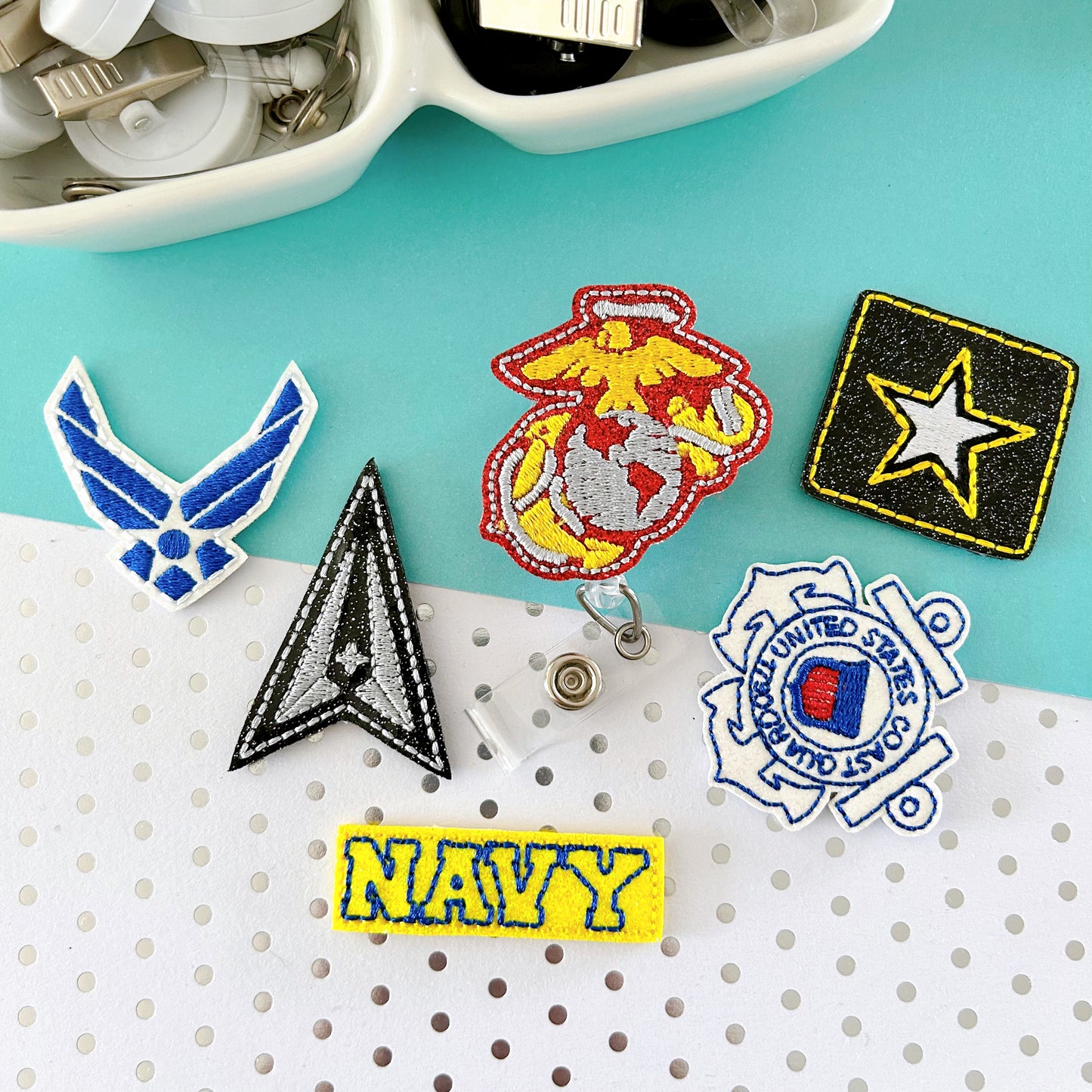 Military Branches Badge Toppers