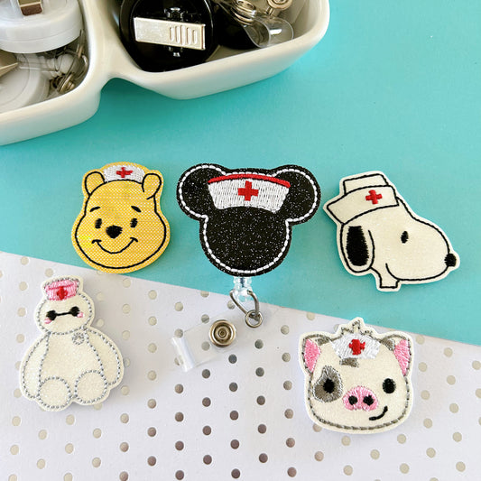 Character Nurse Badge Toppers