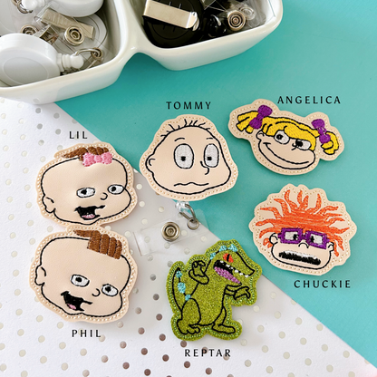 90s Cartoon Badge Toppers