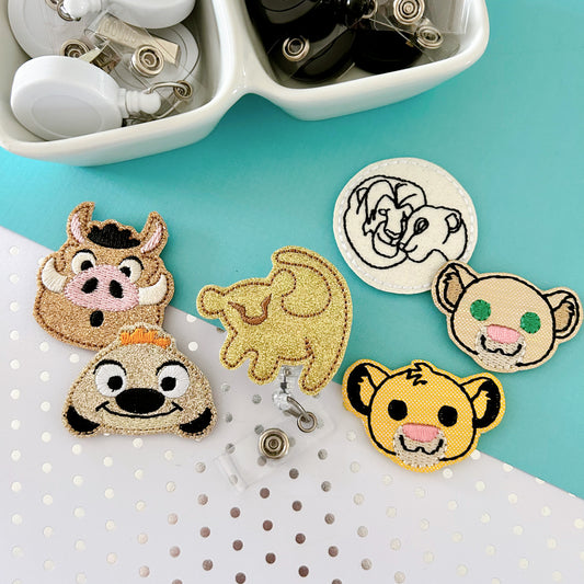 Lion & Friends Badge Toppers