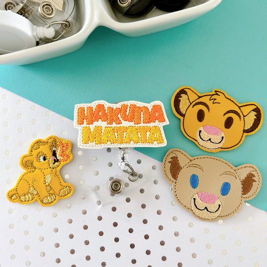 NEW Lion & Friends Badge Toppers