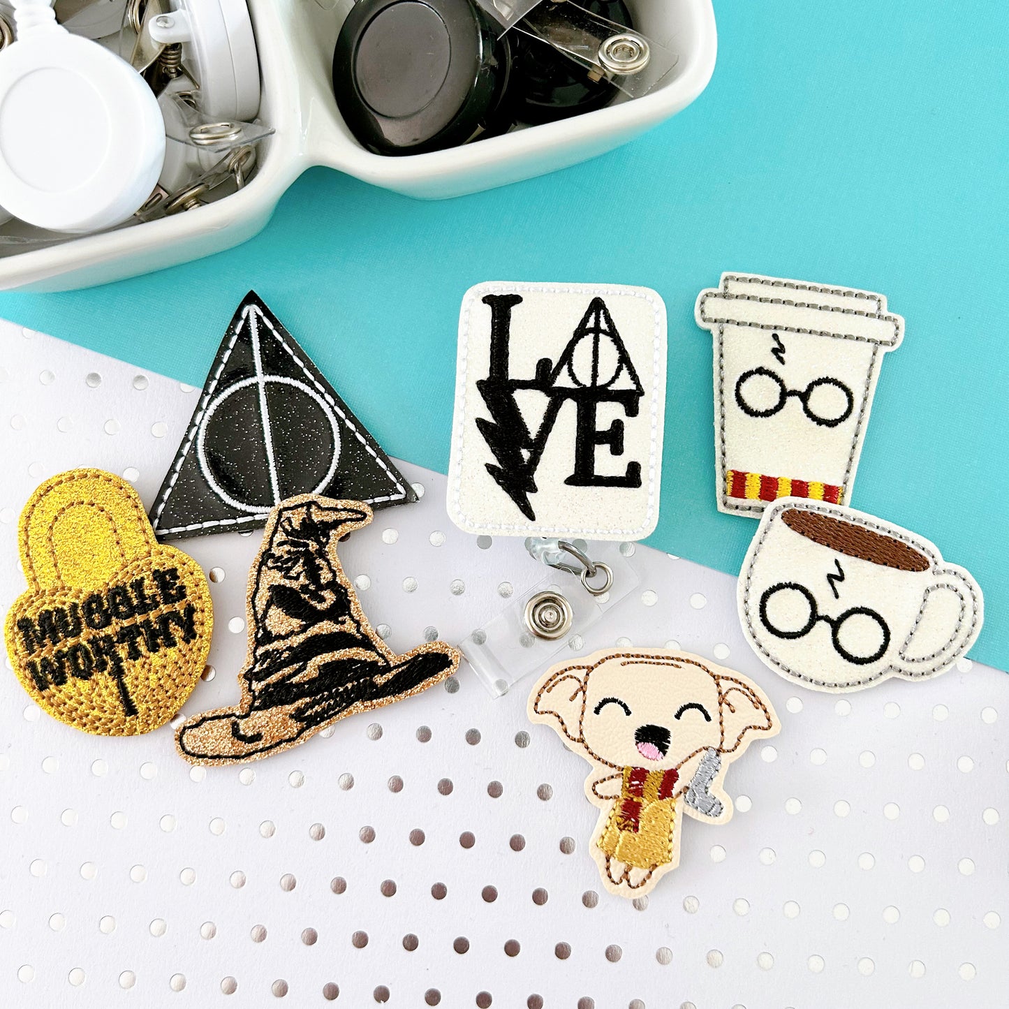 Wizarding Badge Toppers