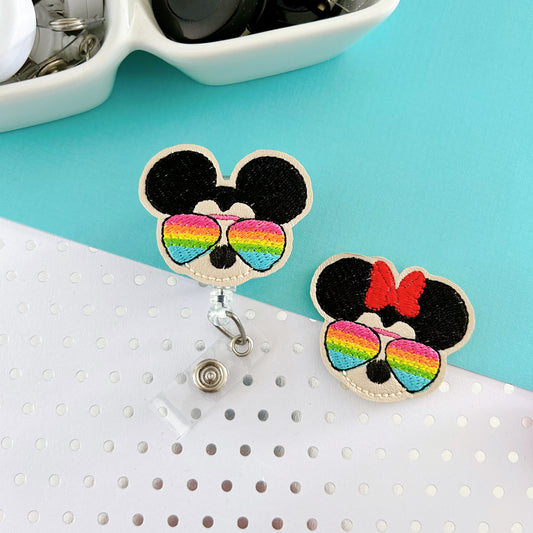 Mouse Sunnies Badge Toppers