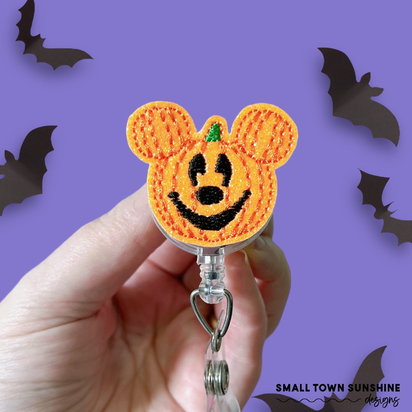 Pumpkin Mouse Removable Badge Toppers
