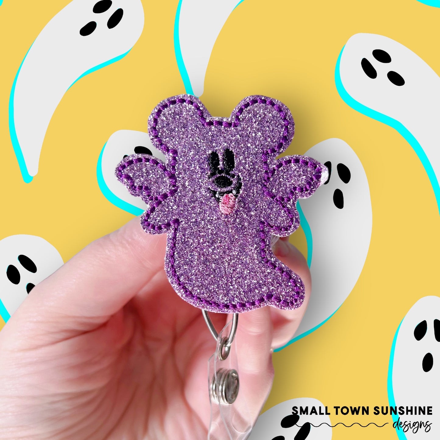 Mouse Ghost Removable Badge Toppers