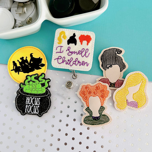 Hocus Pocus Removable Badge Toppers