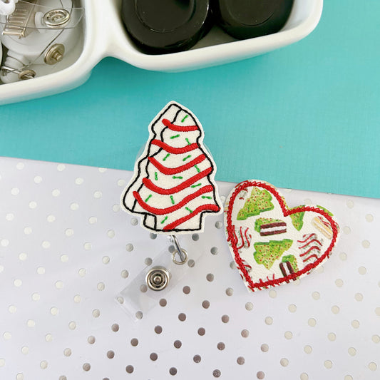 Christmas Cake Removable Badge Toppers