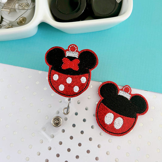 Mr & Mrs Mouse Ornaments Removable Badge Toppers