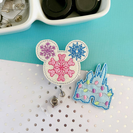 Magical Pastel Christmas Badge Toppers