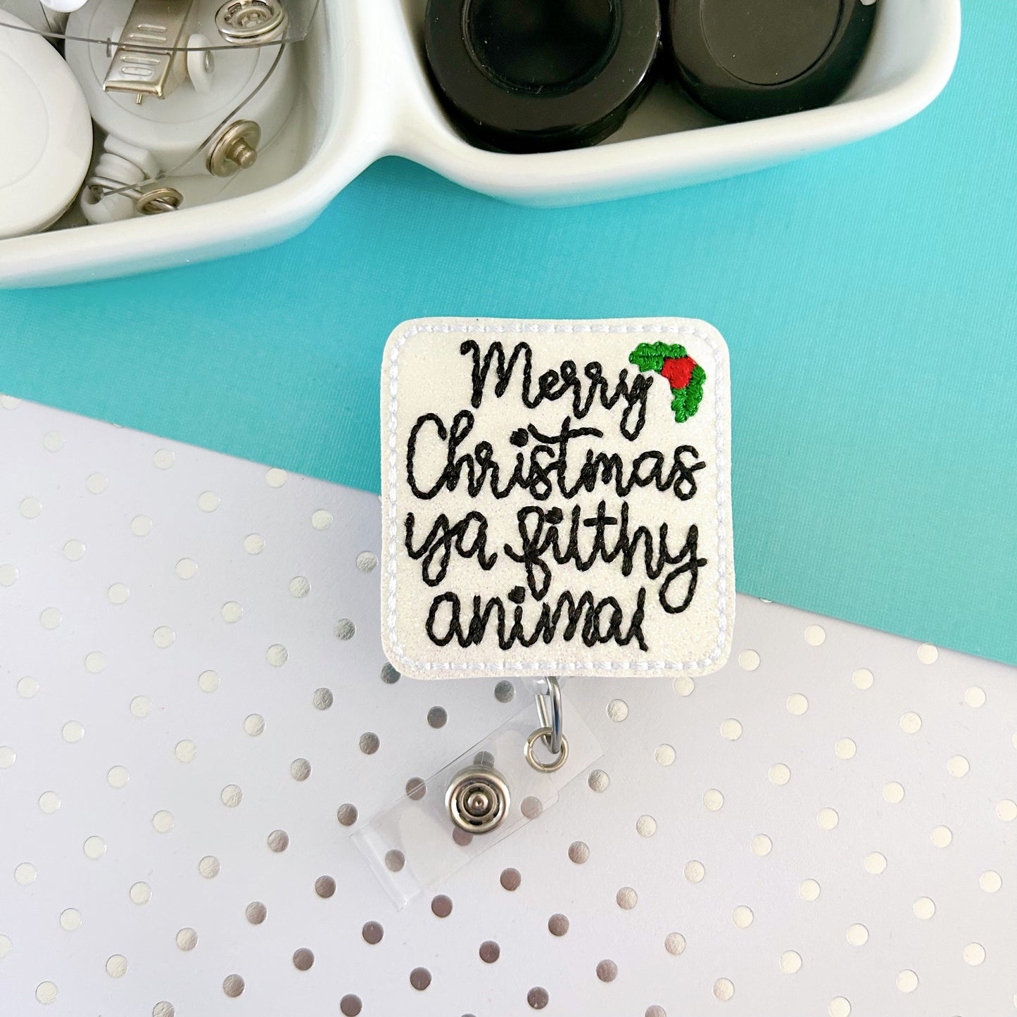 Filthy Animal Removable Badge Topper