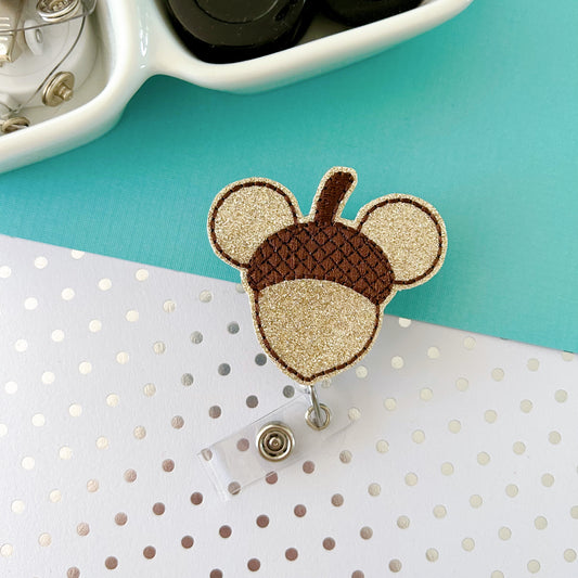 Acorn Mouse Removable Badge Topper