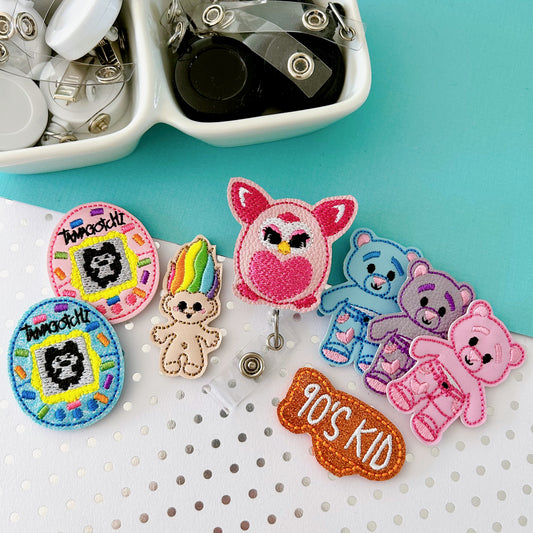 90s Kid Removable Badge Toppers