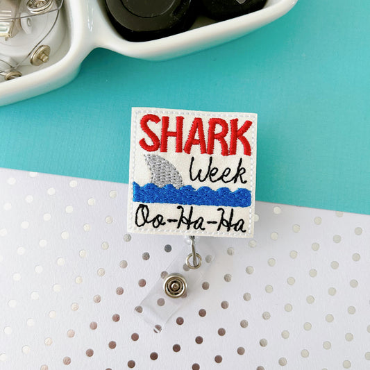 Shark Week Removable Badge Topper