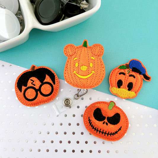 Character Pumpkin Badge Toppers