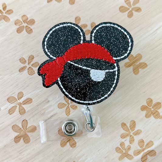 Pirate Mouse Removable Badge Topper
