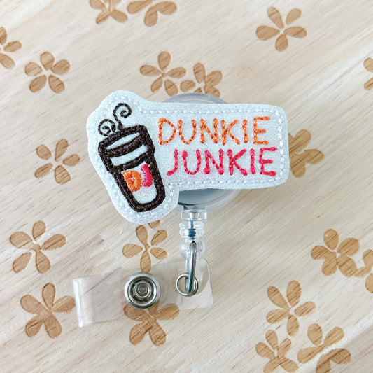 Dunkie Junkie Removable Badge Topper