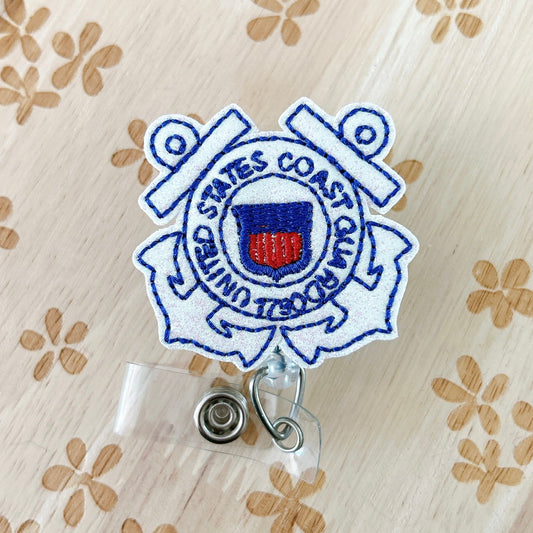 Coast Guard Removable Badge Topper