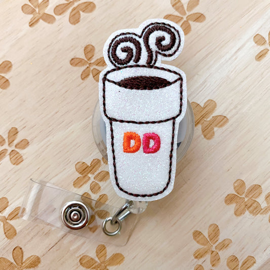 DD Hot Coffee Removable Badge Topper
