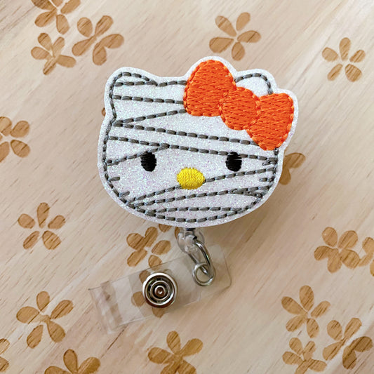 Mummy Cat Removable Badge Topper