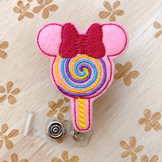 Lollipop Mouse Removable Badge Topper