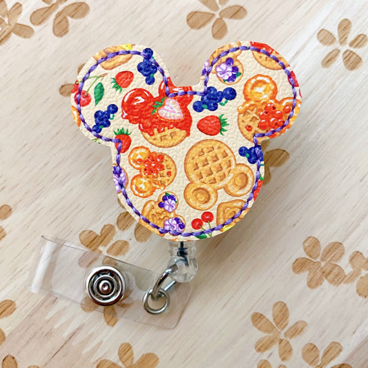 Mouse Waffles Removable Badge Topper
